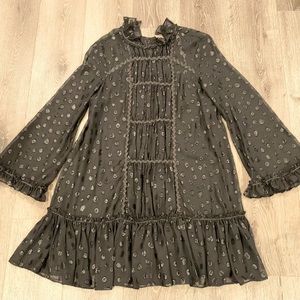 Max Studio Sparkle Ruffled Long Sleeve Dress ✨